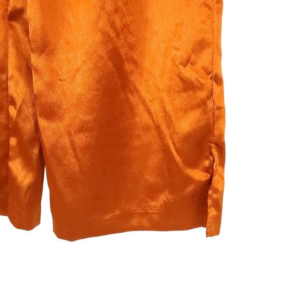 Heartloom Satin Wide Leg Pants Tie Waist - Picture 4 of 13